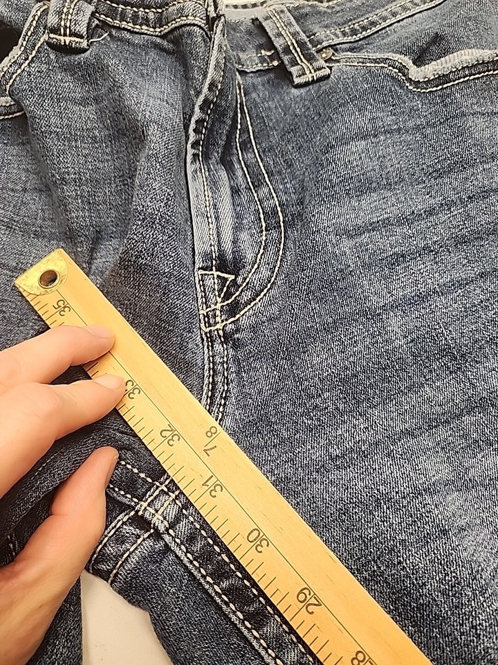 TK Axel Slim Boot Jeans Men’s Size 36x32 Medium Wash Blue Denim