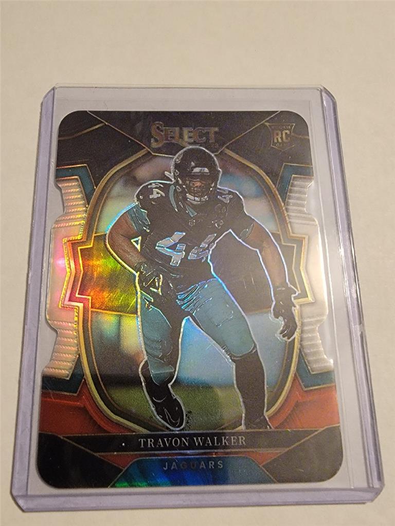2022 Select Travon Walker Concourse Black & Red Die-Cut Prizm Rookie RC #42
