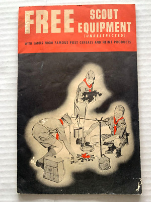 Vintage 1959 Post Cereal Heinz Premium Catalog Boy Scout Equipment