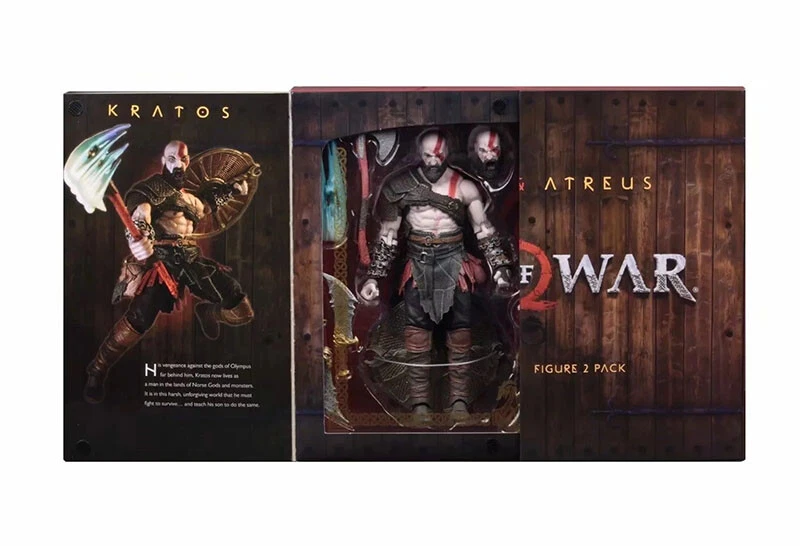 New God of War Kratos & Atreus Ultimate Action Figure 2 Pack Box Set - Image 4 of 4