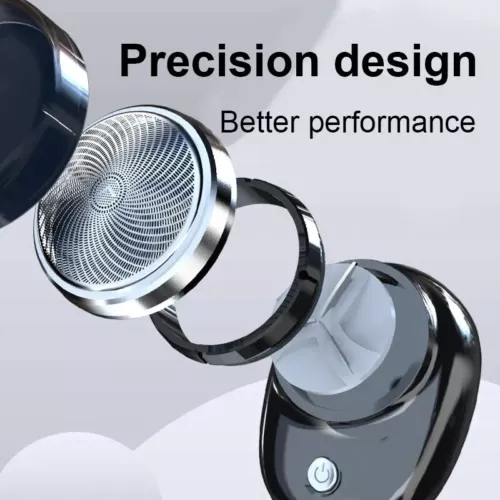 Mini Portable Electric Razor for Men USB Rechargeable Shaver Beard Trimmer Gifts - Picture 5 of 6