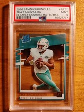 TUA TAGOVAILOA 2020 CHRONICLES CLEARLY DONRUSS RATED RC #RRTT PSA 9 MINT! NFL