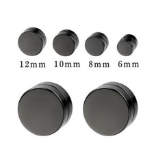 4 Pair Magnetic Clip On Circle Non Piercing Magnet Ear Stud Earring Cheater Fake