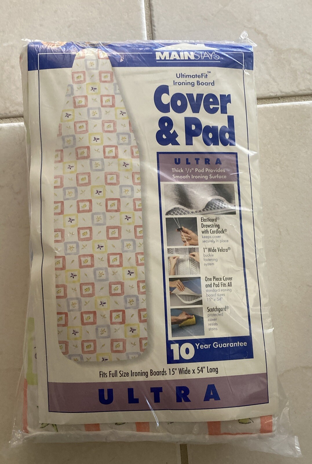 Mainstays UltimateFit Ironing Board Cover &  Pad  New-image