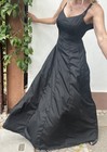 Edles Maxi Ball Kleid Robe Gr36/S PRODUCT‘S LONDON schwarz SpaghettiTräger Tüll