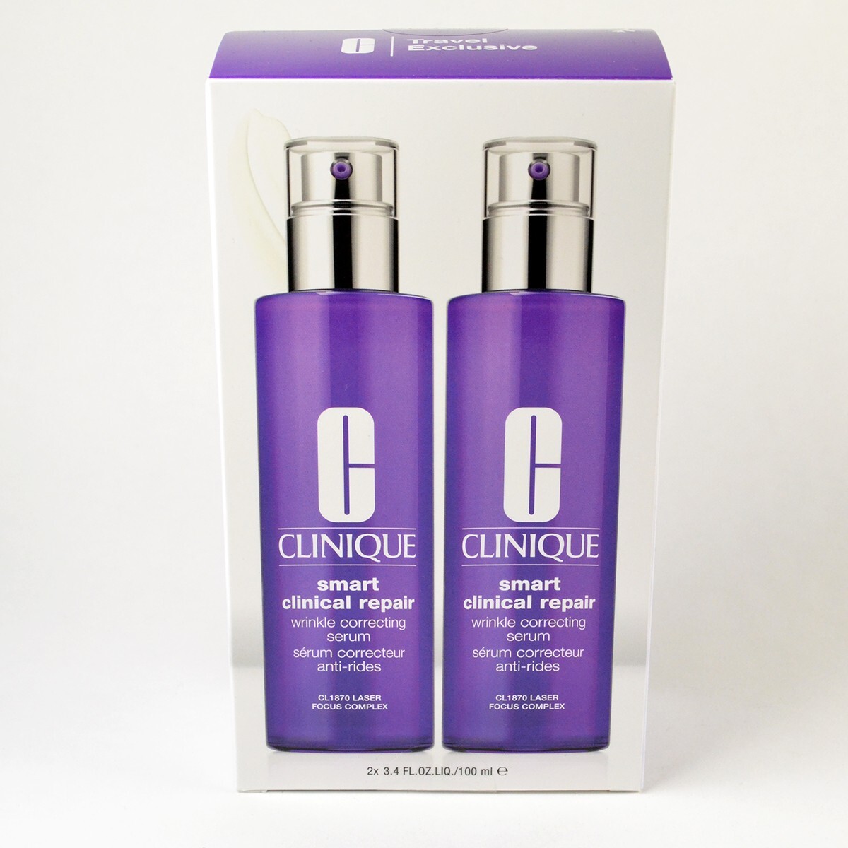 2 Clinique Smart Clinical Repair Wrinkle Correcting Serum - 2 x