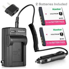 Travel Charger  2 battery for Sony NP-FT1 DSC-L1 DSC-M1 DSC-M2 DSC-T1