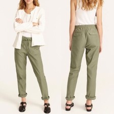 J Crew NWT 98 Tie-Waist Camp Pant in Pale Cypress Olive Green  Sz XL