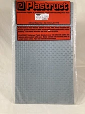 Plastruct 91633 Asphalt Shingle Roof Patterned Sheets - G Scale 1:24 12" x 7"