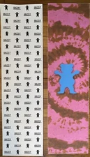Grizzly 9" x 33" ￼ Tie-dye Blue shadow￼ bear ￼Skateboard Grip Tape New￼