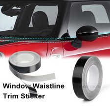 Pegatina de vinilo negra brillante de 10 m cromada para borrar puerta ventana para MiniCooper