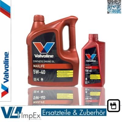 Motoröl 5W40 MaxLife 5 Liter Valvoline SynPower 5W-40 872364