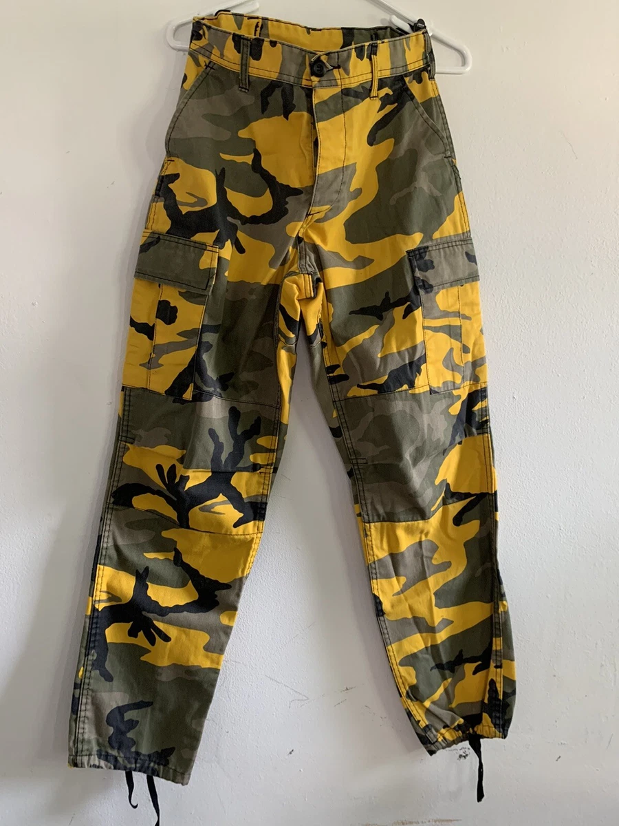 Pantalon militaire jaune new arrivals