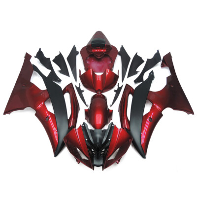 ABS Fairings Plastic Kit for 2008-2016 09 10 YZF R6 Yamaha Bodywork Red Black