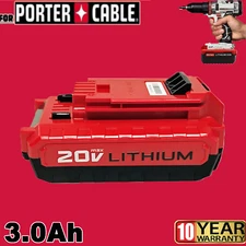 3.0Ah For Porter Cable PCC681L 20V 20 VOLT MAX Lithium-Ion Battery PCC685L 1PACK