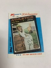1982 Topps Kmart 20th Anniversary MVP Series Vida Blue Oakland Athletics