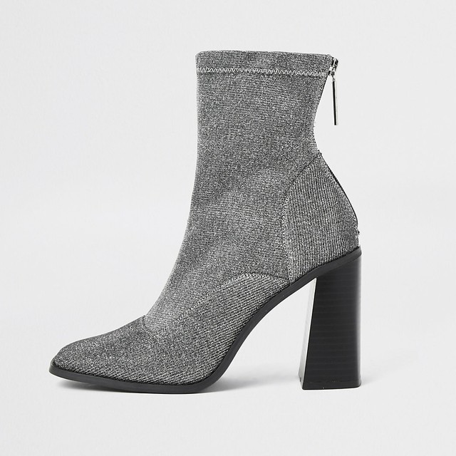 silver sock boots