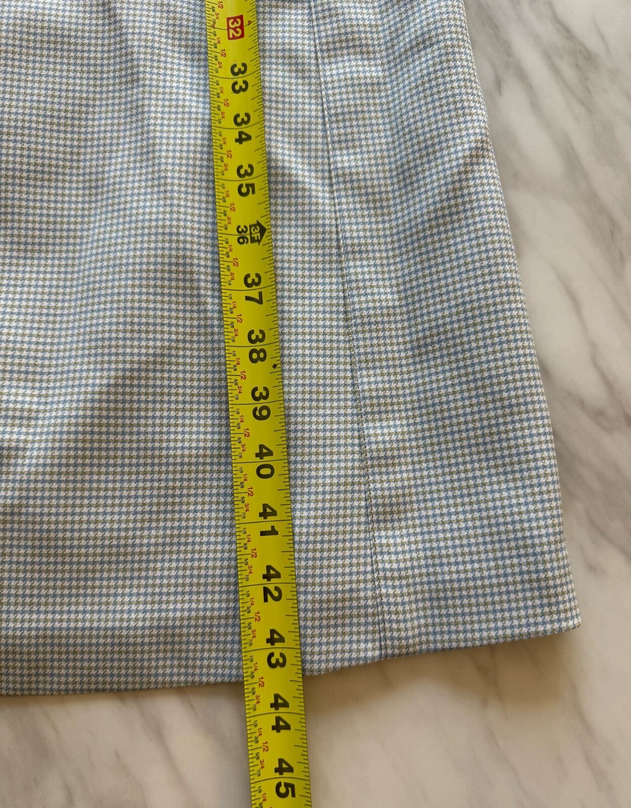 HTF RARE VTG 70s LONDON FOG Houndstooth Maincoat Wms Lined Long Trench Coat Blue