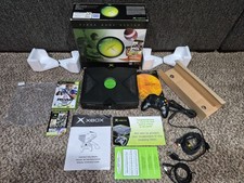Xbox Original Console Complete in Box CIB Box TESTED WORKING Great Box EXCELLENT