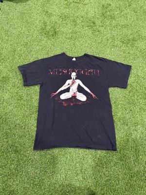 RARE AUTHENTIC Meshuggah 2008 Tour Band T-Shirt Heavy Metal Vintage Size Medium