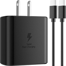 45W Super Fast Charging Type C Chargers USB C Charger Block for Galaxy S26 S25
