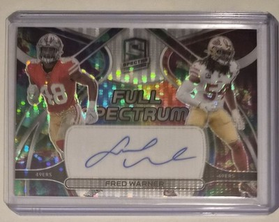 Fred Warner 2022 Panini Spectra Full Spectrum Autographs #FSA-FWA Celestial /99