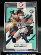 2025 Topps Pristine Jose Altuve Pristine Aqua Refractor /199 Houston Astros #142