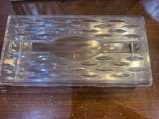 Vintage Acrylic Clear Kleenex Tissue Box Cover Holder 2 Pc. 10 x5 MCM