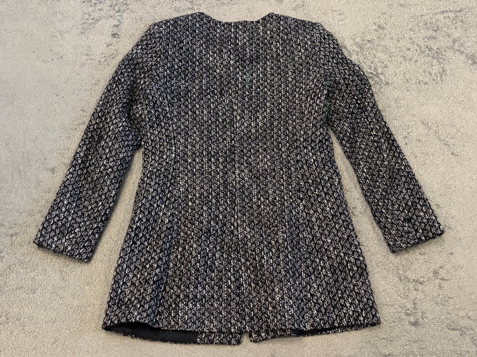 ZARA Basic Collection Jacket Womens Large Navy Bl… - image 5