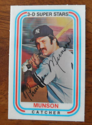 1976 KELLOGGS BASEBALL #53 THURMAN MUNSON NEW YORK YANKEES EX/MT U-8463