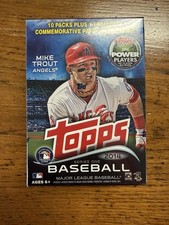 2014 Topps Baseball Series 1 box 10 packs +1 commemorative patch card