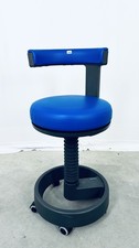 Sirona Rollhocker Behandlerstuhl Arbeitsstuhl Blau Siemens Zahnarzt GEPRÜFT
