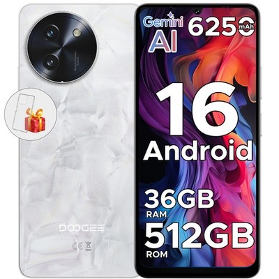 DOOGEE Note 59 Pro+ 5G Unlocked Cell Phone Android 16 Smartphone 36GB+512GB NFC