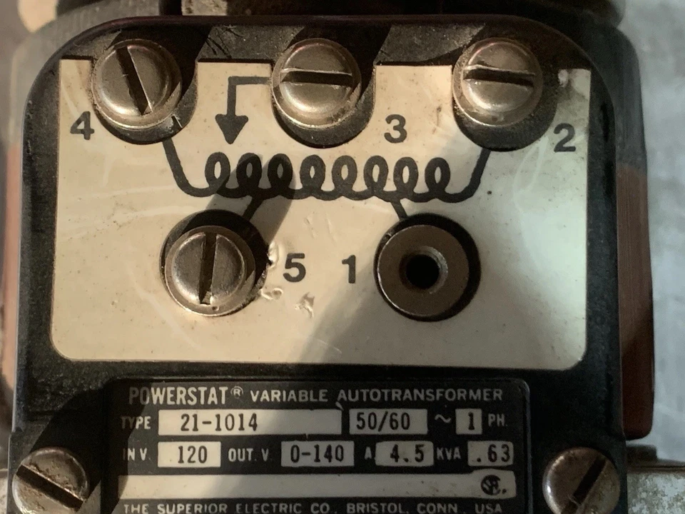 POWERSTAT variable autotransformer, type 21-1014 Mfg. By Superior Electric Co. - Image 2 of 4