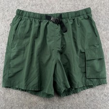 Nike Belted Volley Swim 5" Shorts Mens Size L Green