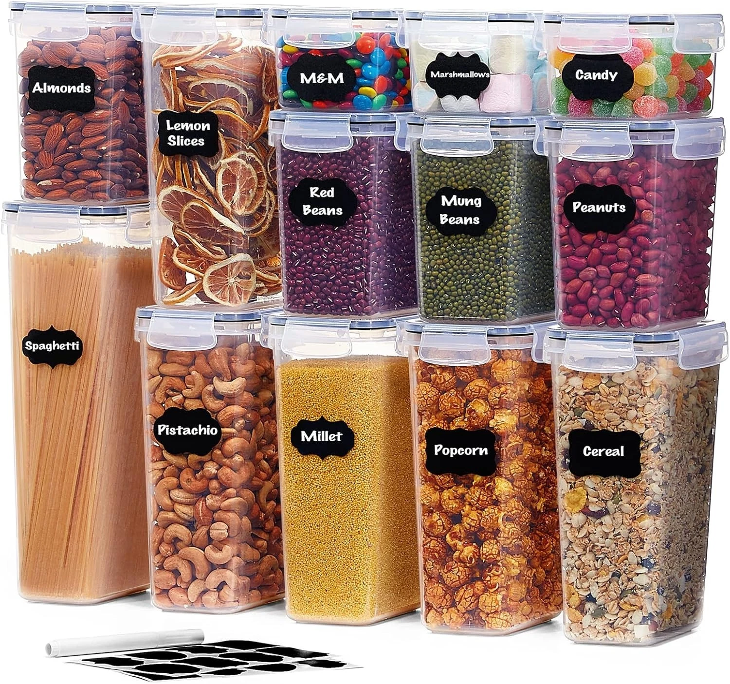 Lifewit 13pcs Airtight Food Storage Containers with Universal Lids
Opens in a new window or tab