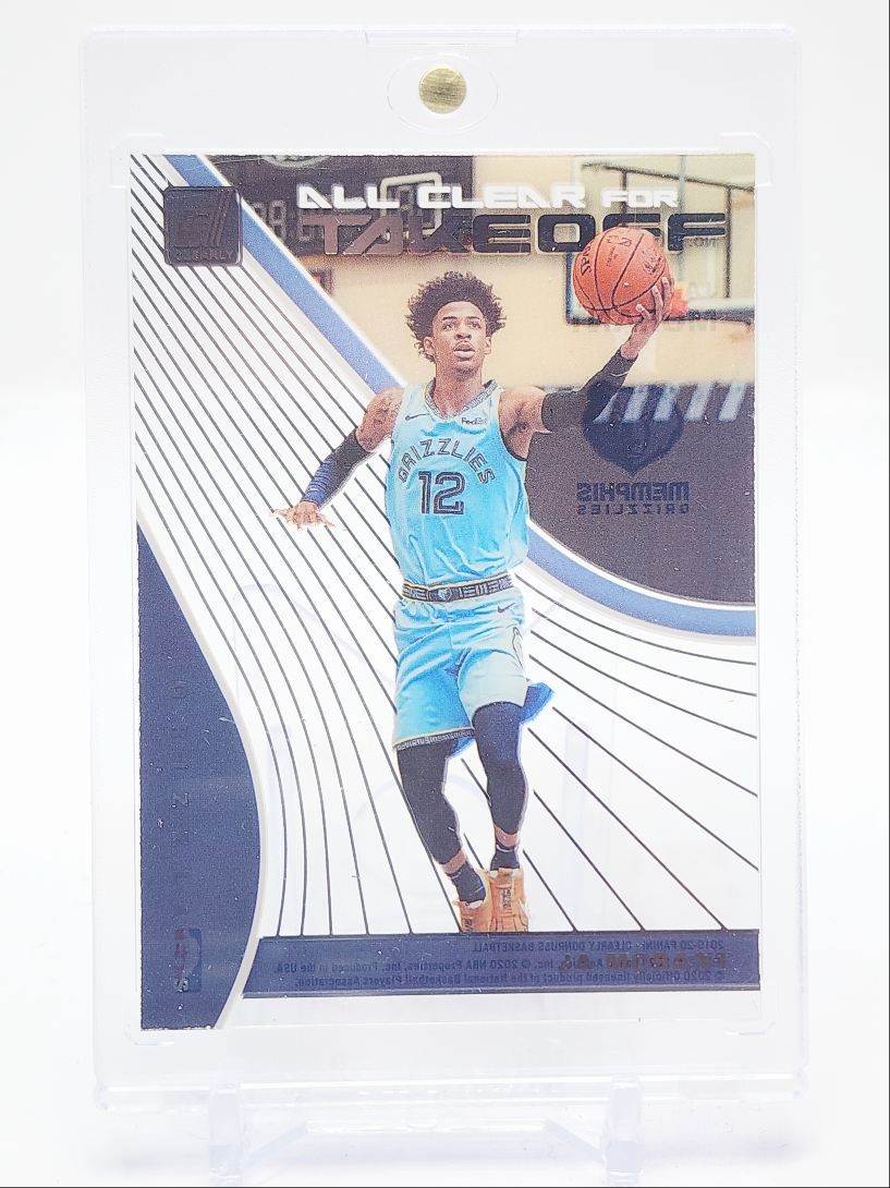 JA MORANT 2019-20 CLEARLY DONRUSS ALL CLEAR FOR TAKEOFF ROOKIE RC Q5928