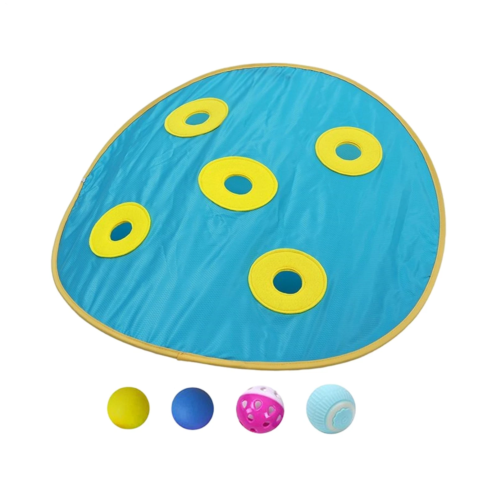 Interactive Cat Toys with 4 Rolling Balls Catching Game Toys for Indoor Cats
