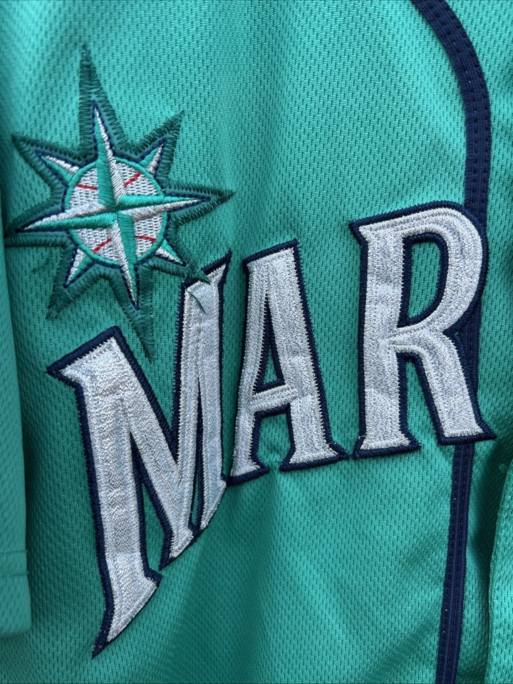 Футболка детская подлинная Majestic Seattle Mariners Ken Griffey No24 размер 40 бирюзовый цвет - Изображение 3 из 4