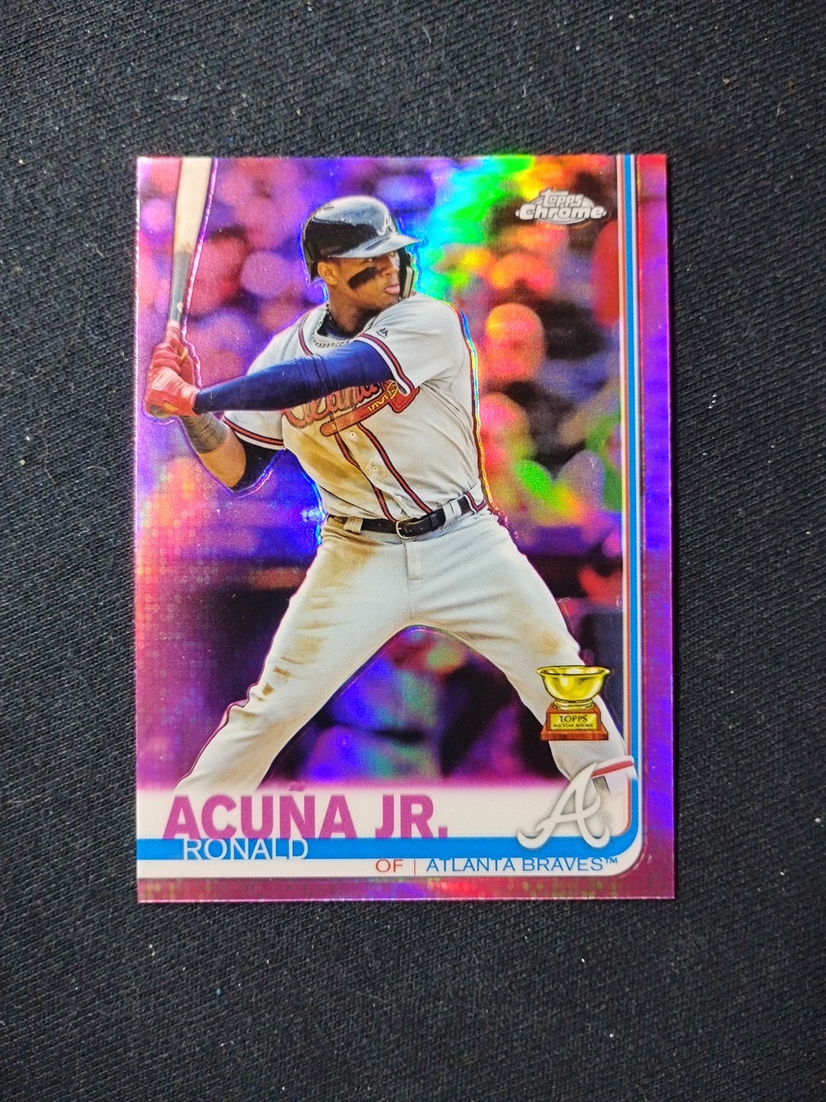 Ronald Acuna Jr. 2019 Topps Chrome Rookie Cup Pink Refractor #117 Braves