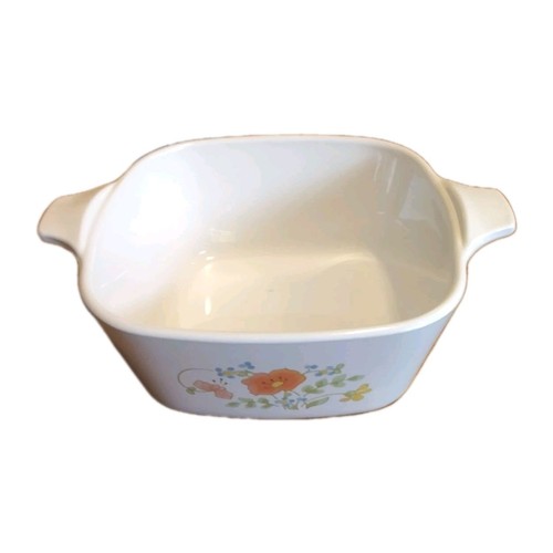 Vintage Corning Ware Wildflower Petite Casserole Dish 1 3/4 Cup P-41-B No lid - Picture 3 of 4