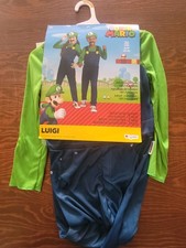 Super Mario Bros. Luigi Costume Sz S 4/6 New With Tags