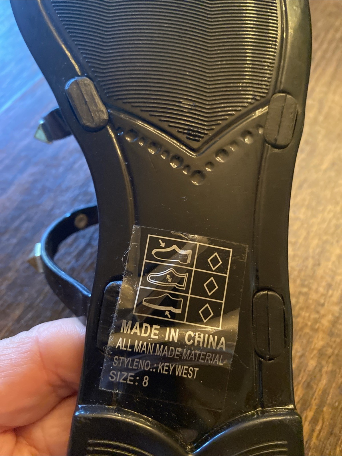 APL Sandali donna neri Victoria Adams Key West nuovi taglia 8