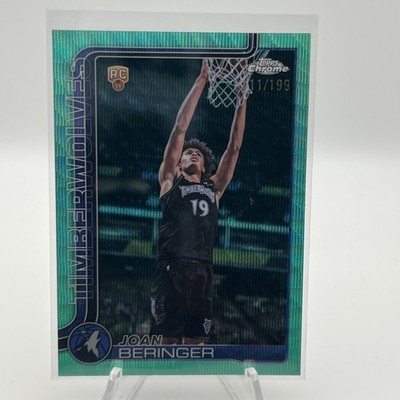 2025-26 TOPPS CHROME UPDATE JOAN BERINGER RC /199 Aqua Wave Basketball 
