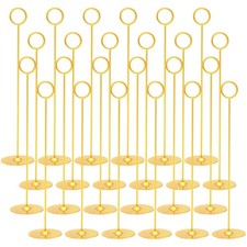 24PK Table Number Holders Place Card Holders 12 Inch Table Card Holders Steel...
