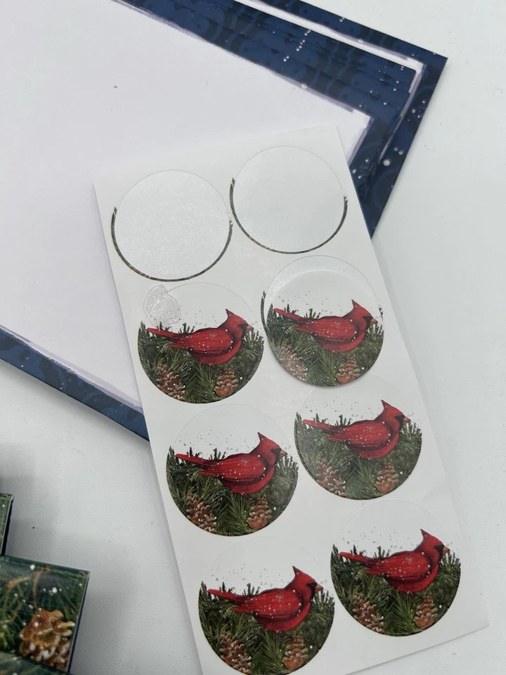 Lang Christmas Cards Red Cardinal Susan Winget 8 Cards Envelopes - Image 4 of 4