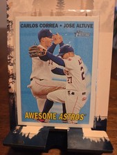 2016 Topps Heritage Combos Awesome Astros Carlos Correa/Jose Altuve #CC-19