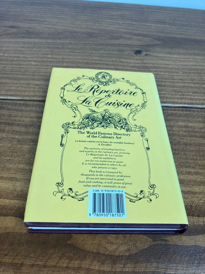 Le Repertoire de La Cuisine Louis Saulnier Standard 17th Edition 1982 English - Image 3 of 4
