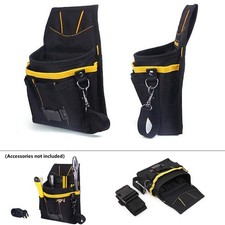 Hot Sale Tool Bag With Pockets 24*17*4cm 600D Oxford Fabric Belt Tool Black