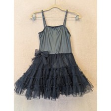 Curtain Call Costumes Girls Slate Blue Tulle Ruffle Dance Leotard Tutu P203 CLA